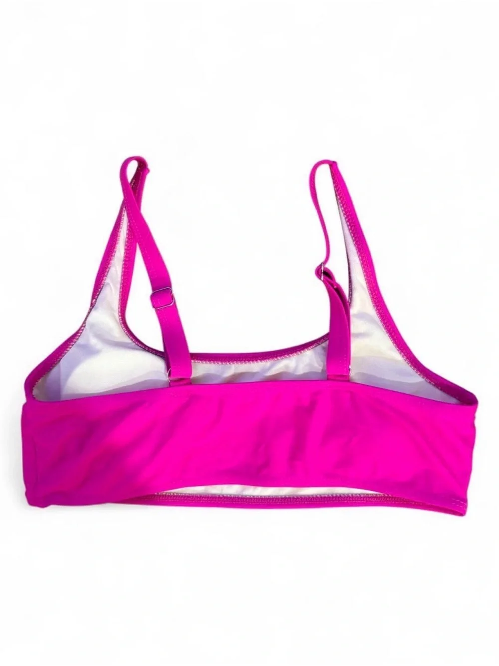 🩷$3 BUNDLED- SHEIN Neon Pink Girls Swim Bikini Top